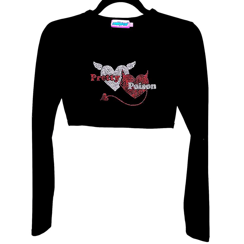 Edikted Pretty Poison Y2K Long Sleeve Top